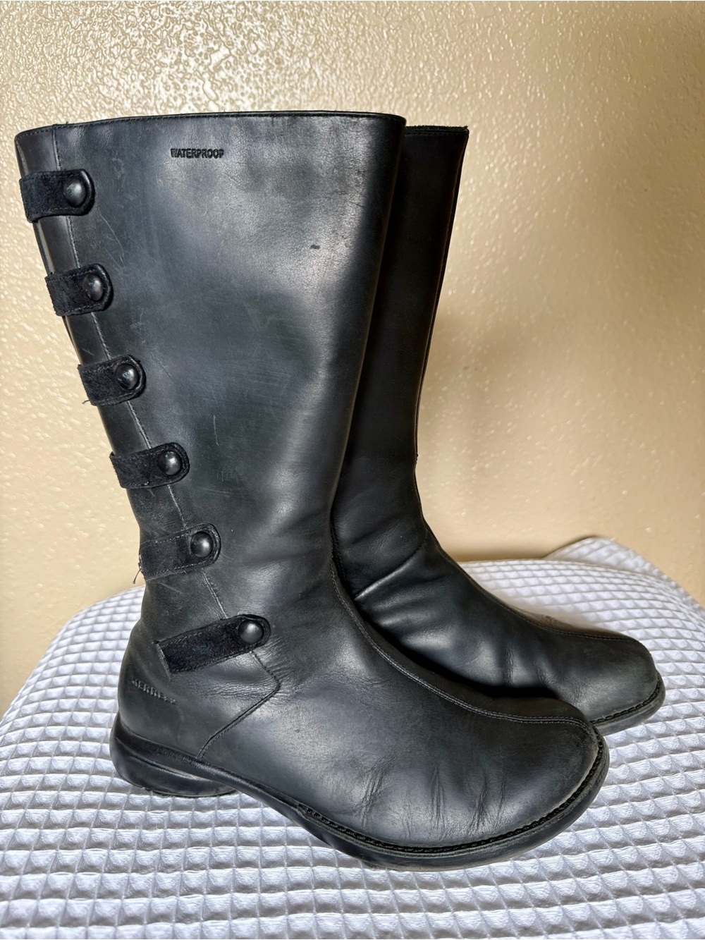 Merrell Black Tall Waterproof Women's Boots